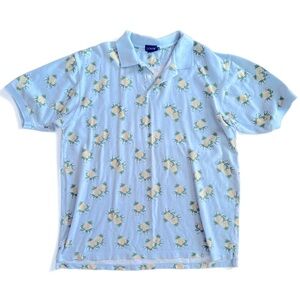 J.Crew Men Pineapple Print Polo Shirt